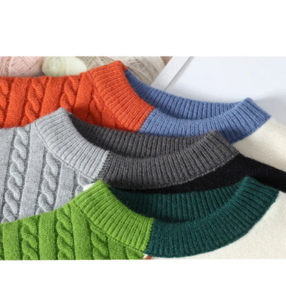 Luna Patchwork pulover – Za moderan i topao izgled