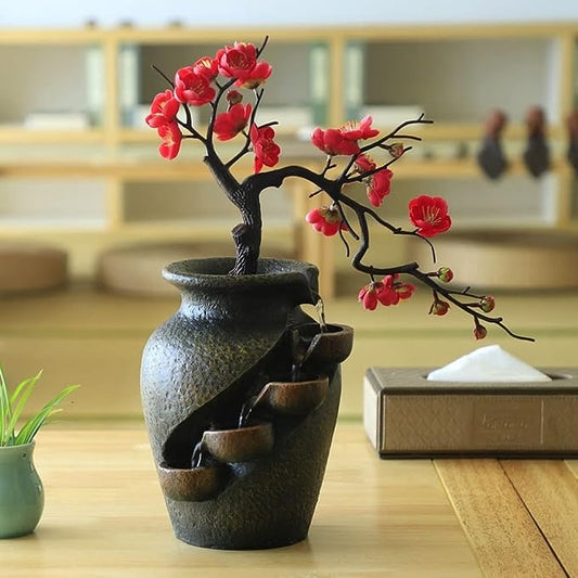 Zen Blossom vaza za vodu – Umirujuća bonsai dekoracija s fontanom