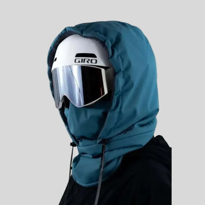 Balaclava de inverno com capuz e proteção facial