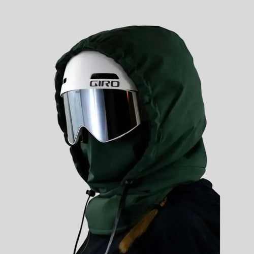Balaclava de inverno com capuz e proteção facial