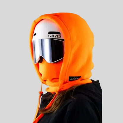 Balaclava de inverno com capuz e proteção facial