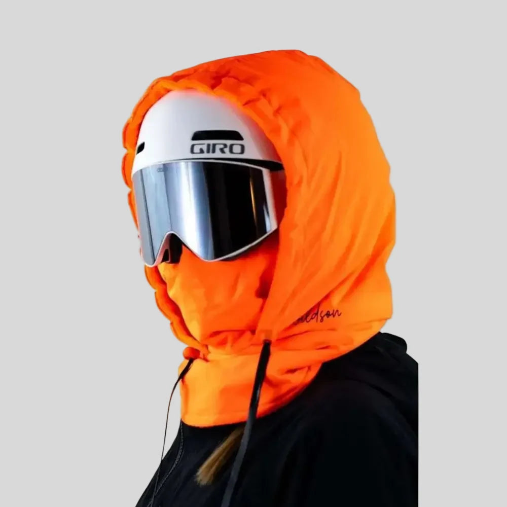 Balaclava de inverno com capuz e proteção facial