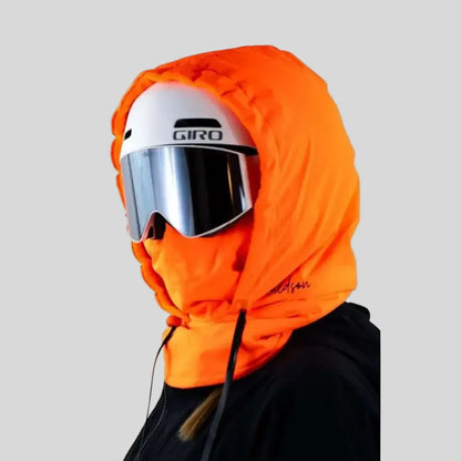 Balaclava de inverno com capuz e proteção facial