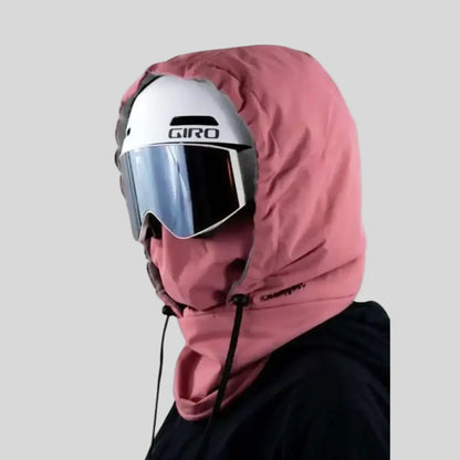 Balaclava de inverno com capuz e proteção facial