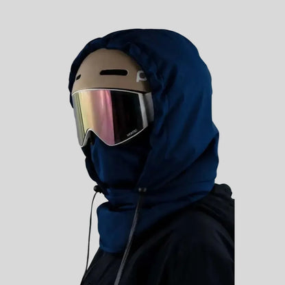 Balaclava de inverno com capuz e proteção facial