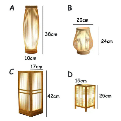 Japanska stolna lampa od bambusa – Zen stil ambijentalnog osvjetljenja