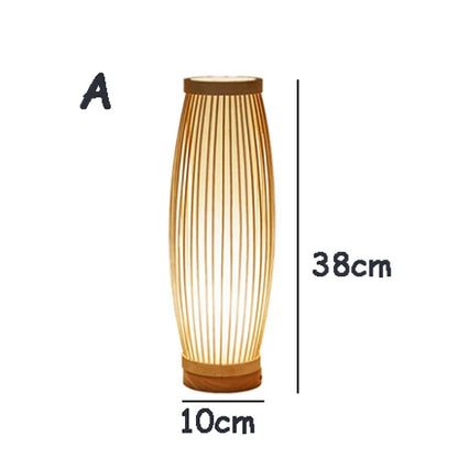 Japanska stolna lampa od bambusa – Zen stil ambijentalnog osvjetljenja