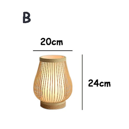 Japanska stolna lampa od bambusa – Zen stil ambijentalnog osvjetljenja