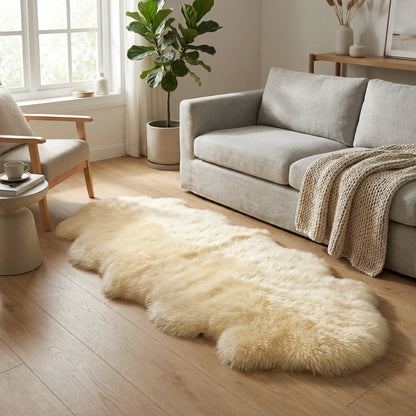 Alfombra mullida de forma orgánica para espacios habitables
