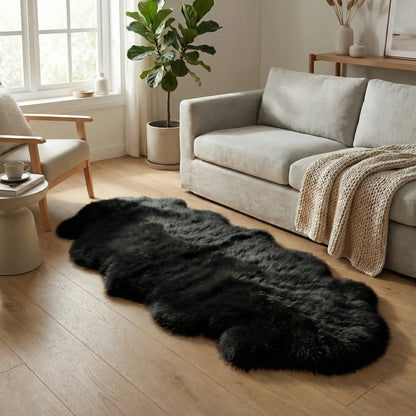 Alfombra mullida de forma orgánica para espacios habitables