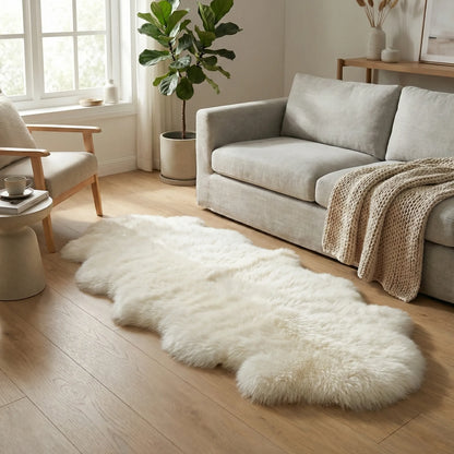Alfombra mullida de forma orgánica para espacios habitables