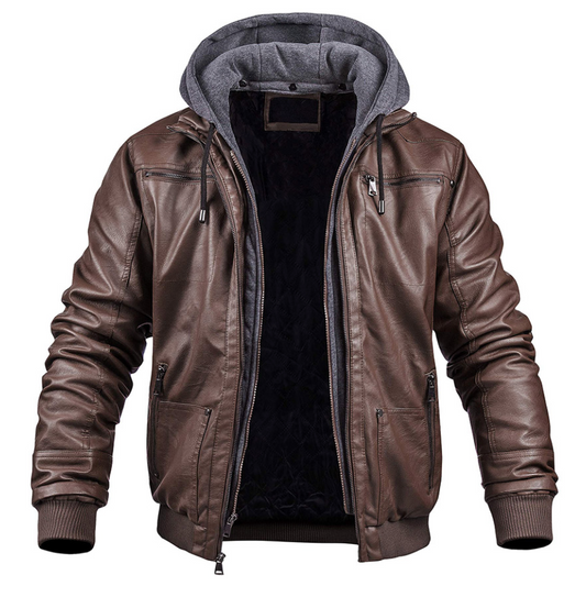 Chaqueta de cuero resistente Voyager: robusta y cómoda