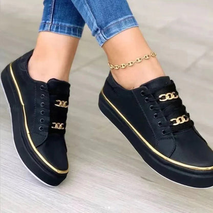 Zapatillas deportivas brillantes de lujo para mujer: cómodas y modernas para el día a día.