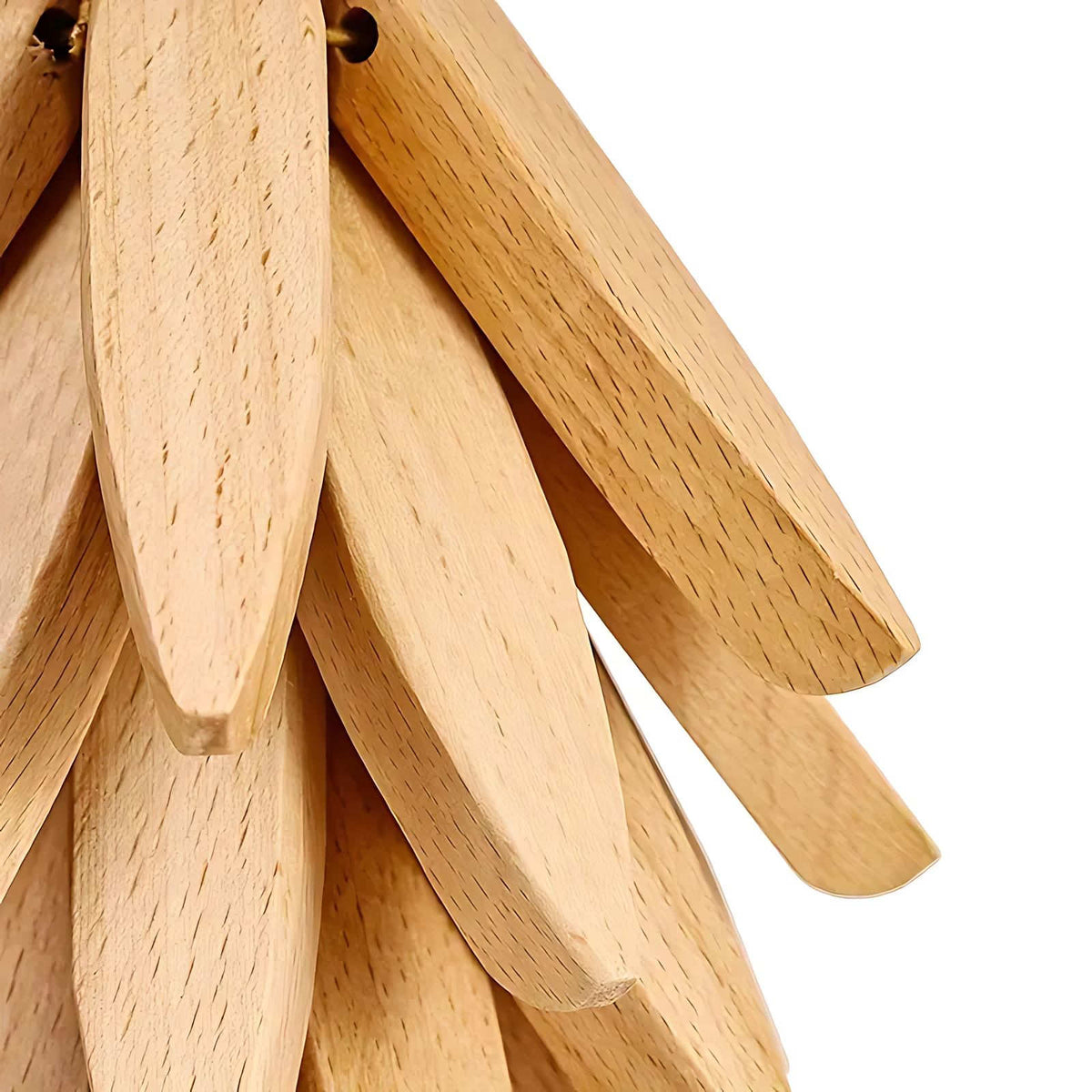 Juego de posavasos de madera con soporte decorativo en forma de árbol