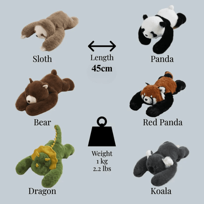 Peluche com braços compridos para abraçar