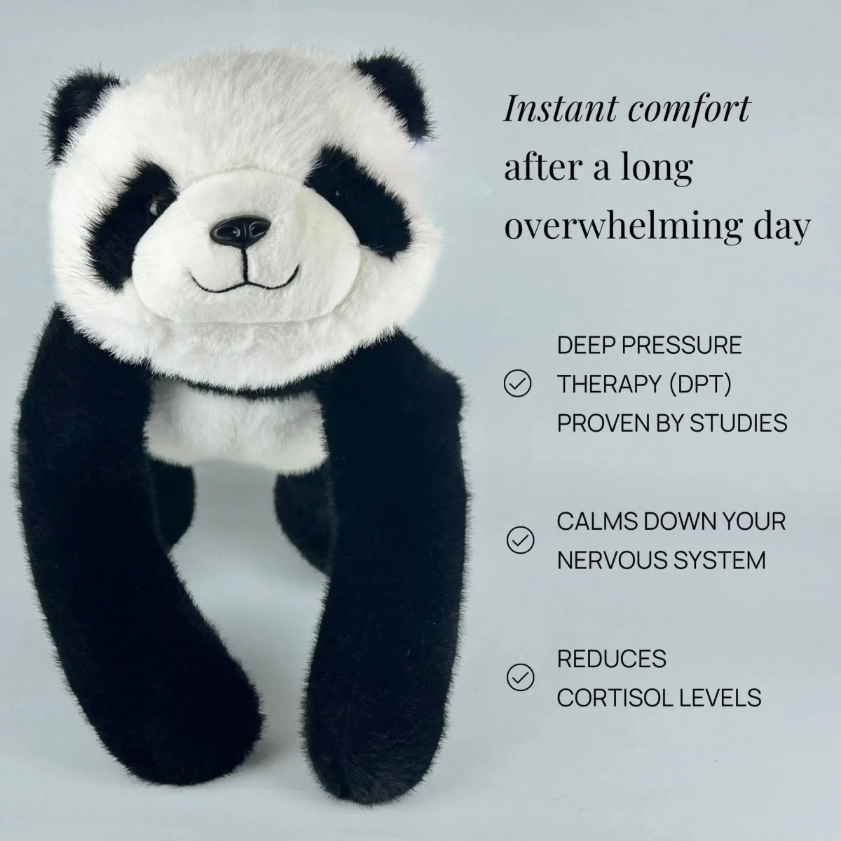 Peluche com braços compridos para abraçar