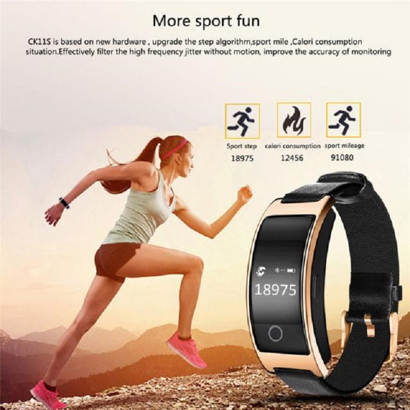 Smartes Fitnessarmband mit OLED-Display