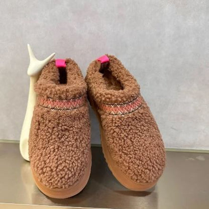 Damen Winter-Slipper mit weichem Teddy-Obermaterial