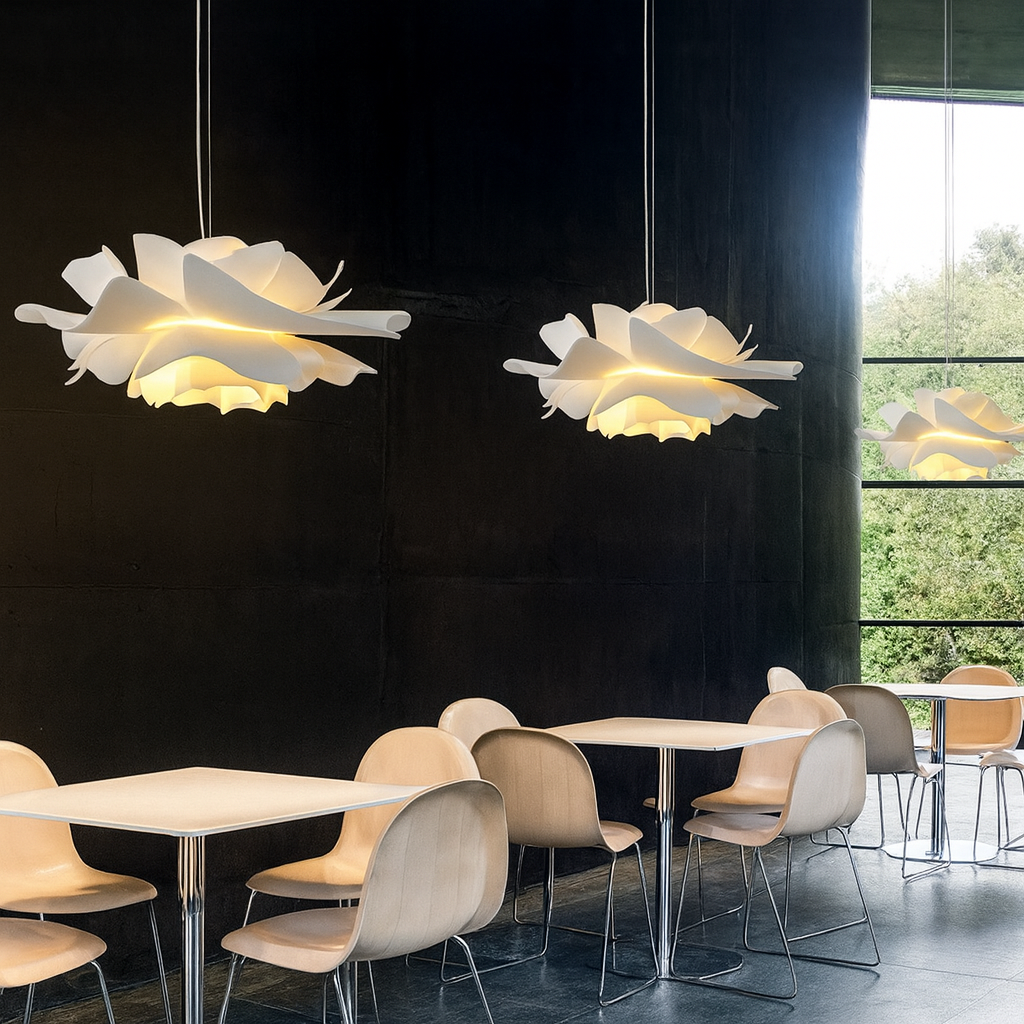 Lámpara colgante LED floral