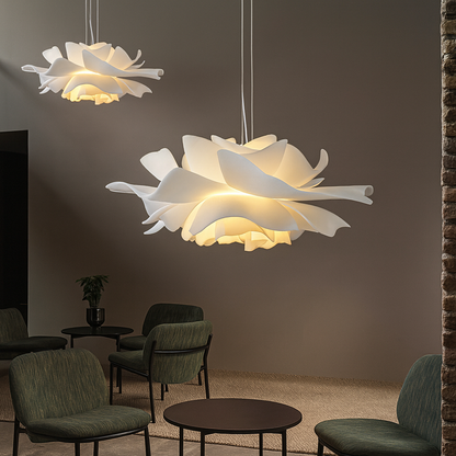 Lámpara colgante LED floral