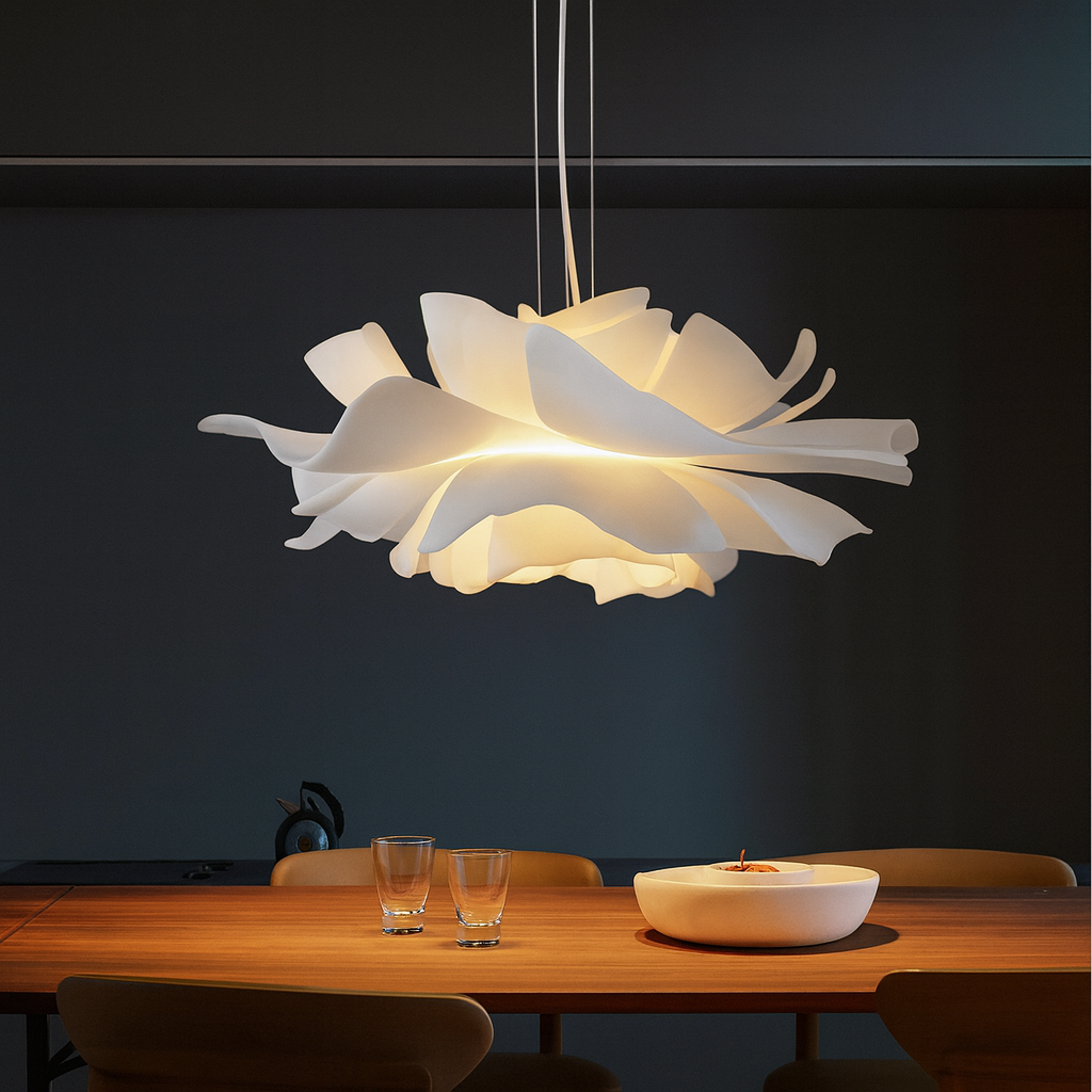 Lámpara colgante LED floral