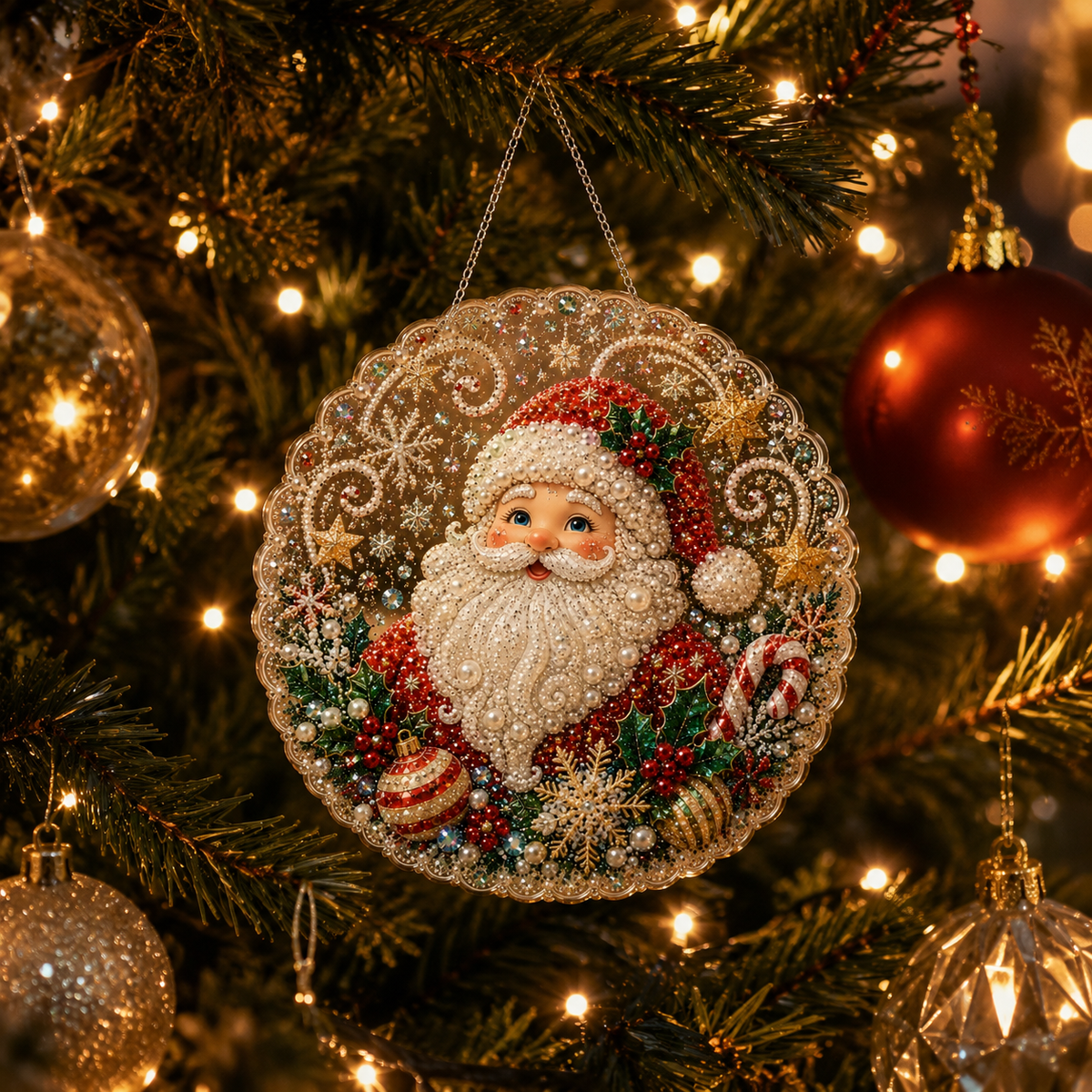 Twinbelle – Doppelseitiges Diamantkunst-Weihnachtsornament-Kit