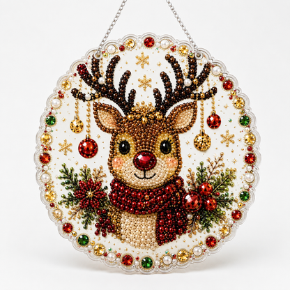 Twinbelle – Doppelseitiges Diamantkunst-Weihnachtsornament-Kit