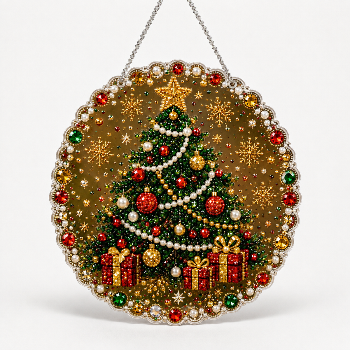Twinbelle – Doppelseitiges Diamantkunst-Weihnachtsornament-Kit