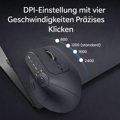 Ratón vertical ergonómico inalámbrico Bluetooth de 57°