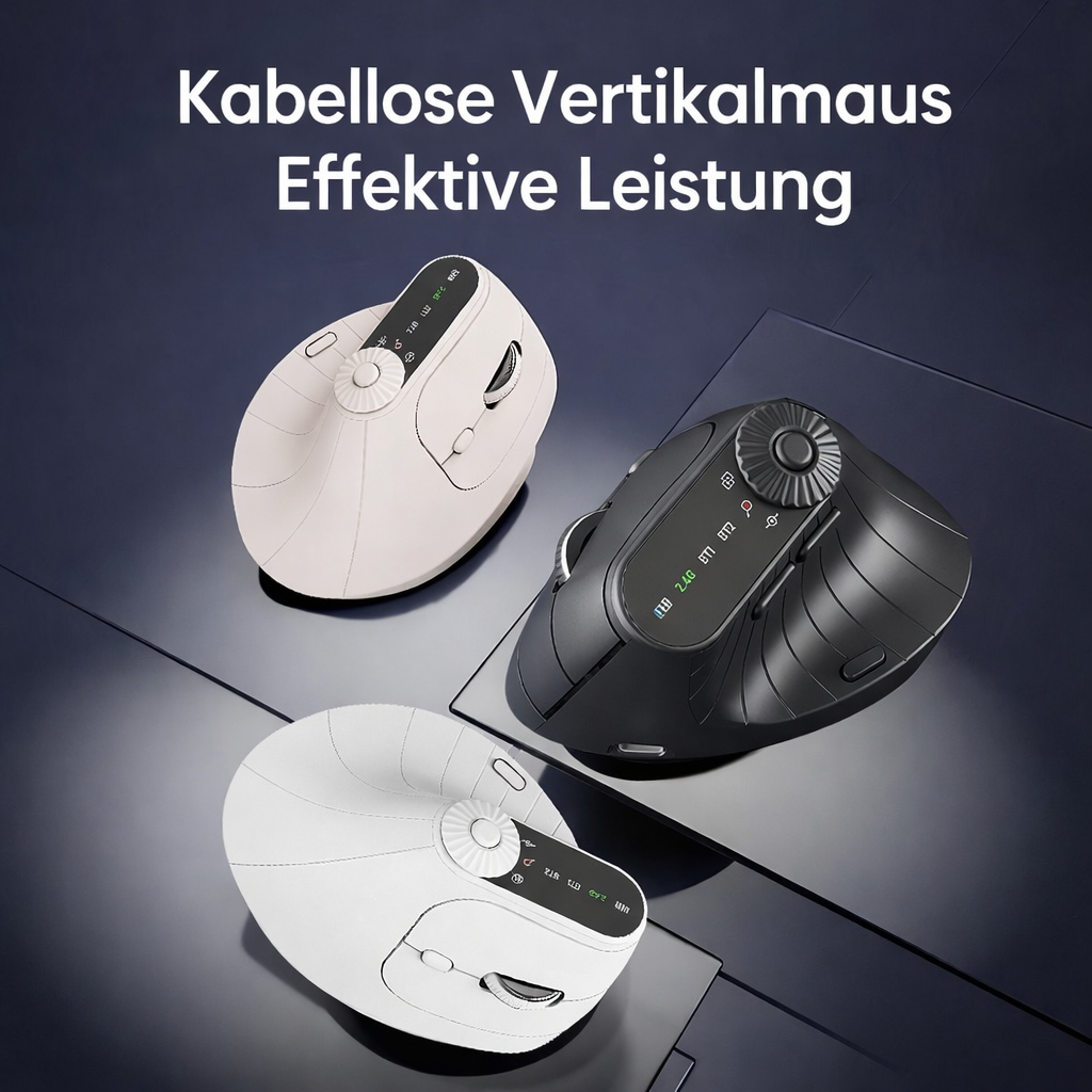 Ratón vertical ergonómico inalámbrico Bluetooth de 57°