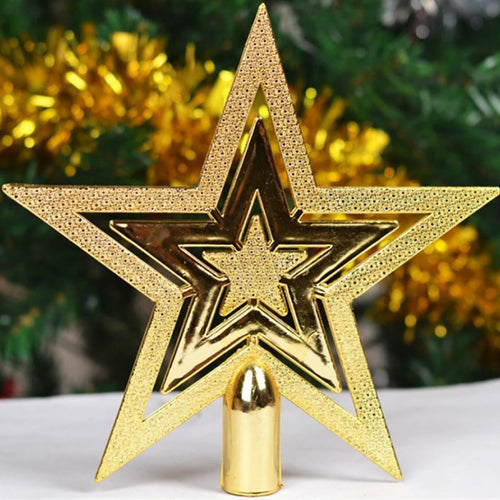 Estrela decorativa para o topo da árvore de Natal