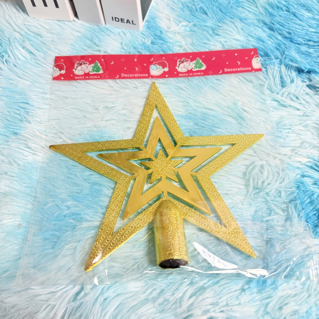 Estrela decorativa para o topo da árvore de Natal
