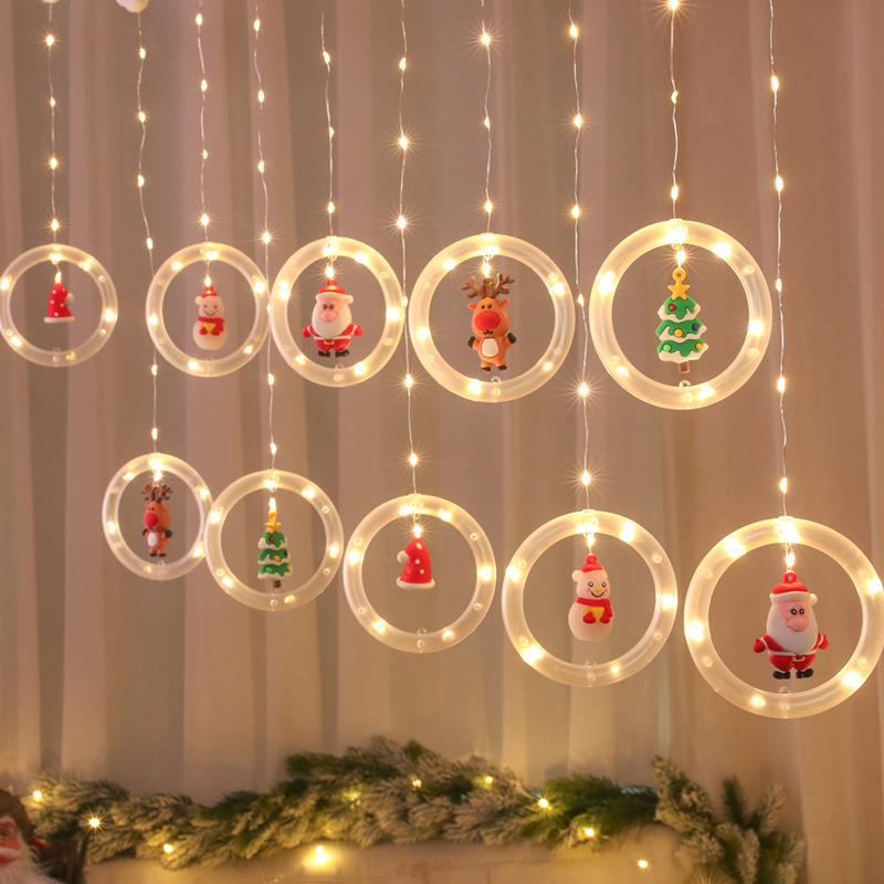 TwinkleJoy božićna rasvjeta – LED lanac svjetala s blagdanskim figurama