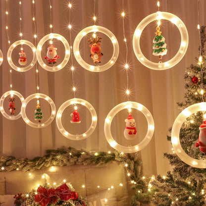 TwinkleJoy božićna rasvjeta – LED lanac svjetala s blagdanskim figurama