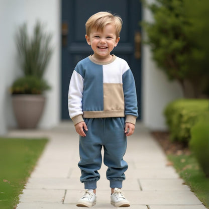 Conjunto de entrenamiento moderno para niños: cómodo diseño de bloques de colores