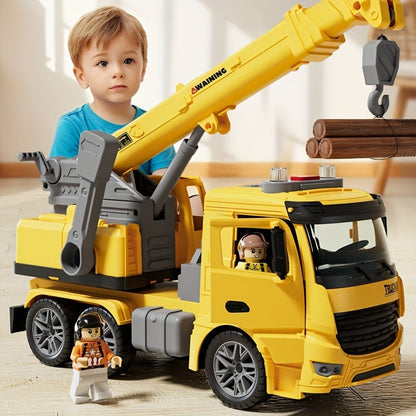 Baustellen-Kranwagen Spielzeug mit Licht und Sound