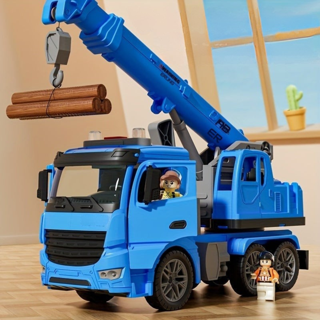 Baustellen-Kranwagen Spielzeug mit Licht und Sound