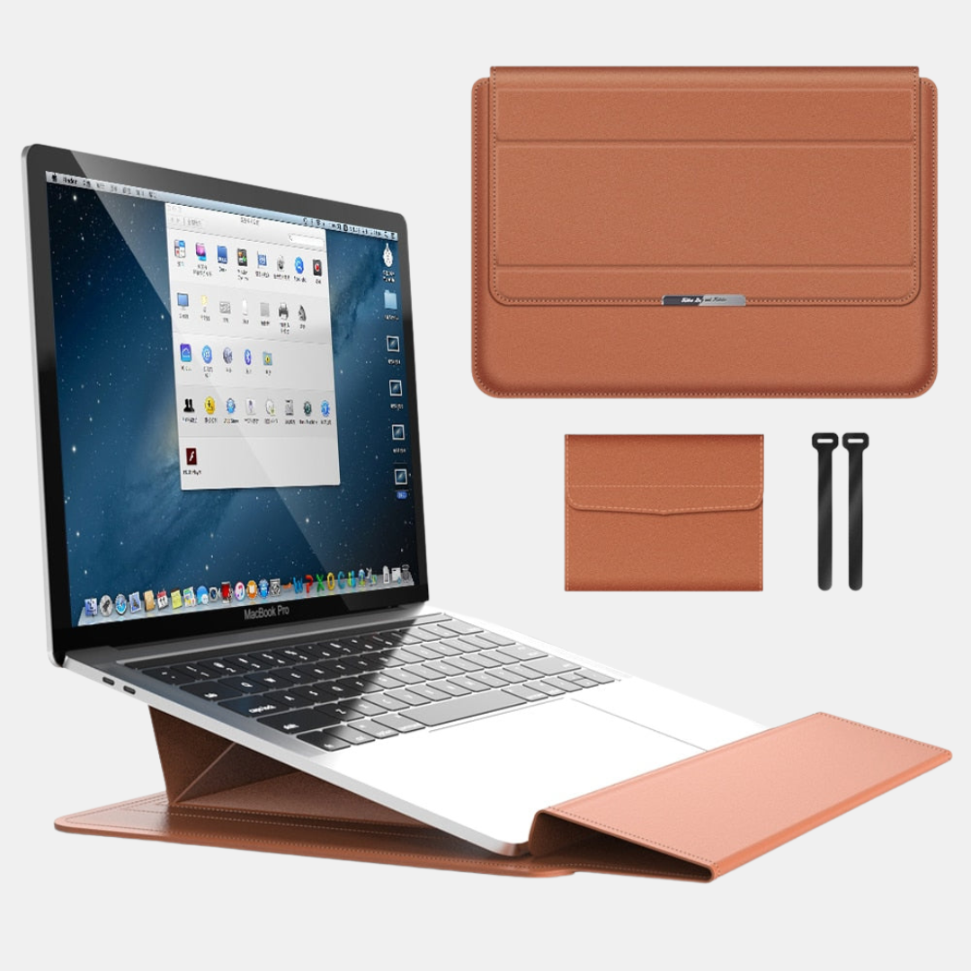 Laptop-Hülle mit faltbarem Ständer und Magnetverschluss
