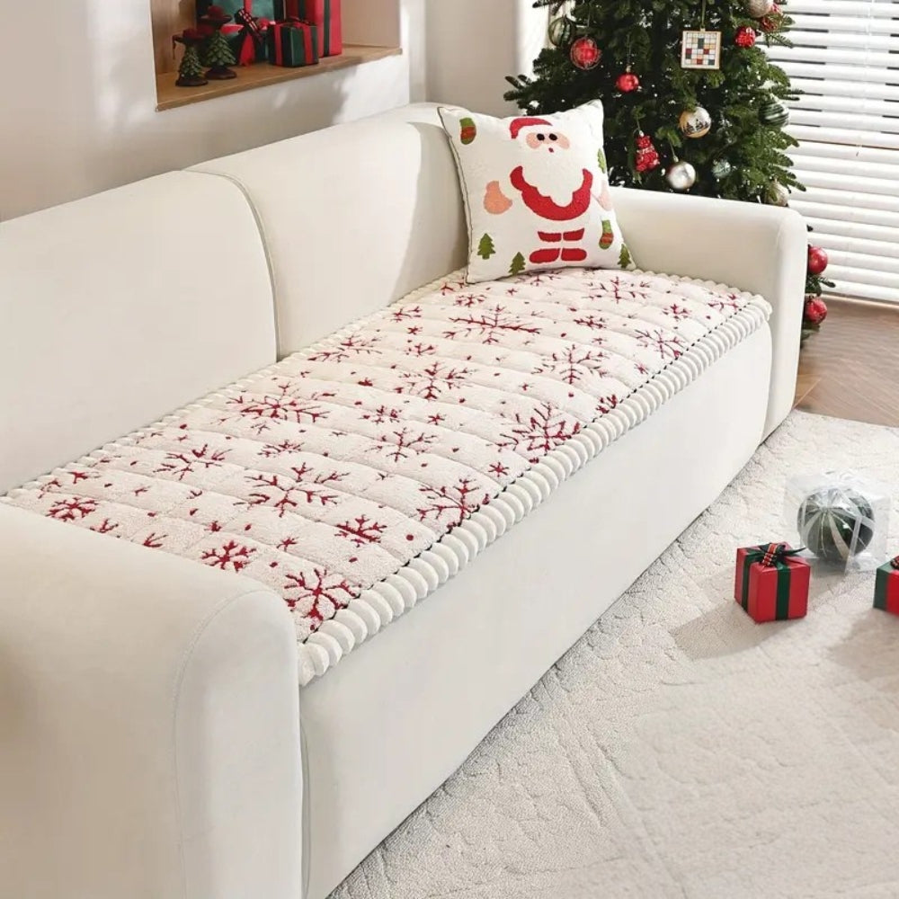 Cojín navideño para sofá con estampado invernal