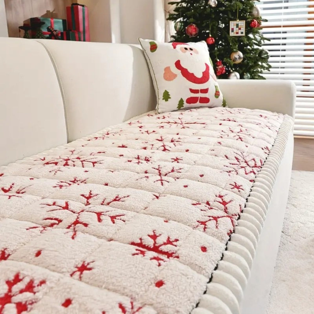 Cojín navideño para sofá con estampado invernal
