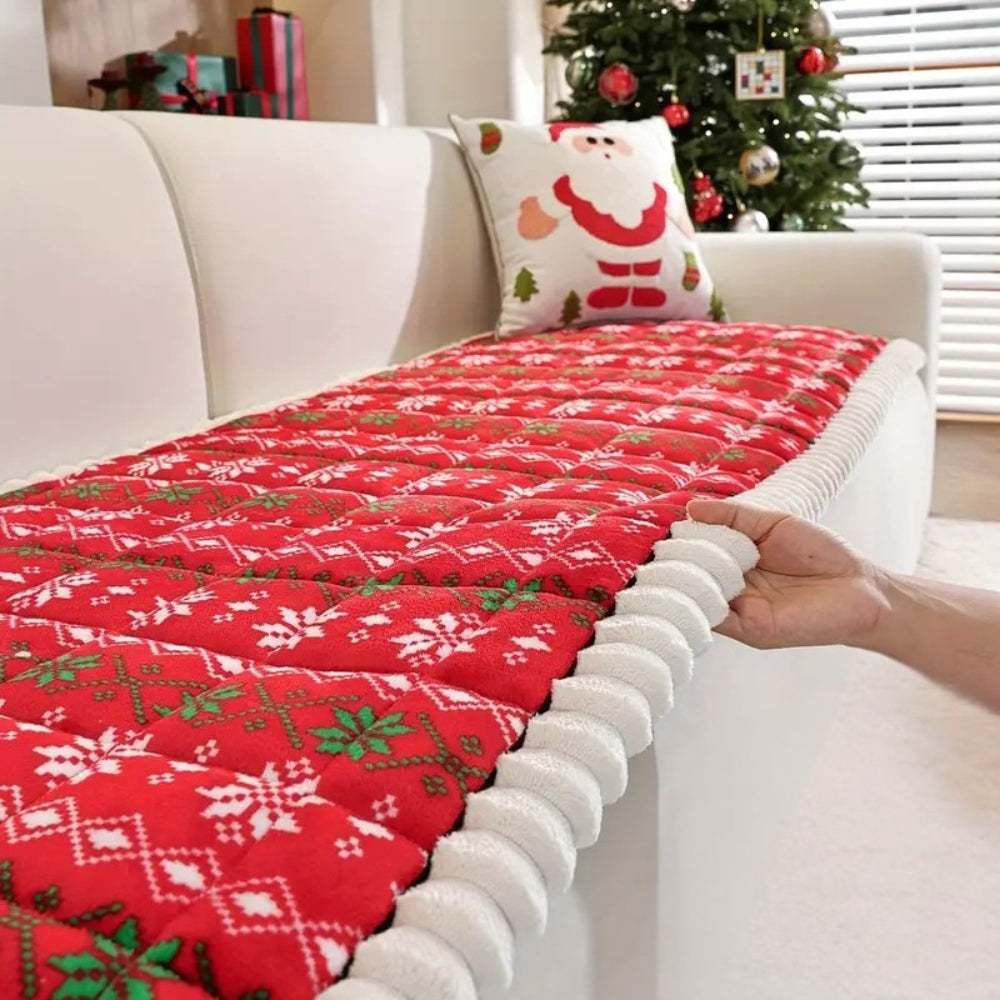 Cojín navideño para sofá con estampado invernal
