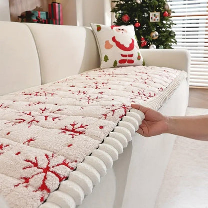 Cojín navideño para sofá con estampado invernal