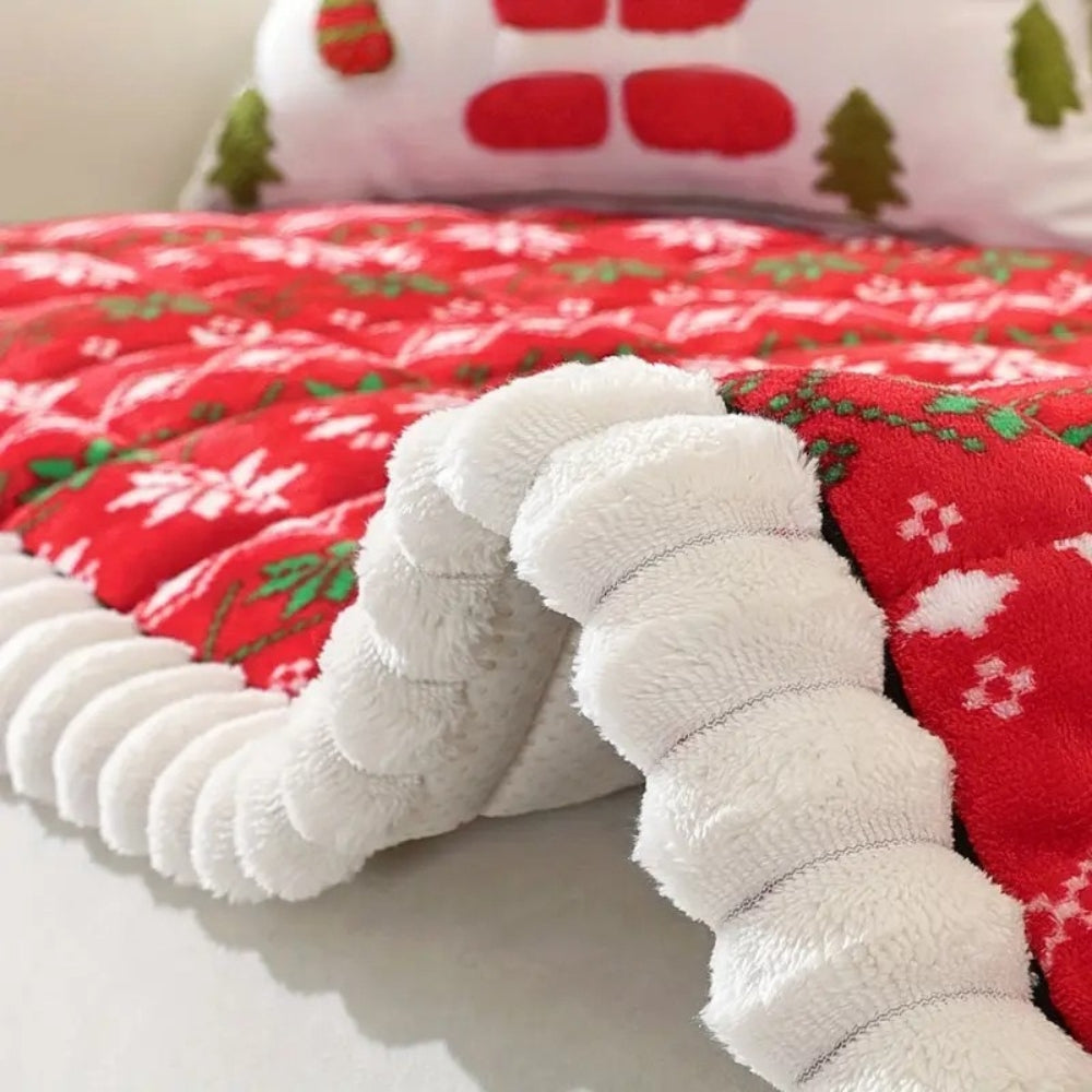 Cojín navideño para sofá con estampado invernal