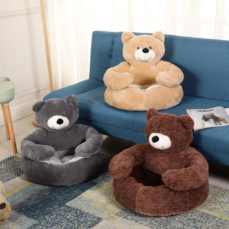 Plüsch-Tierbett im Bären-Design