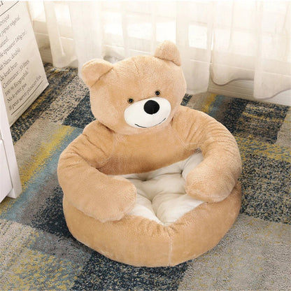 Plüsch-Tierbett im Bären-Design