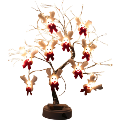 Grinalda luminosa LED com figuras de Natal