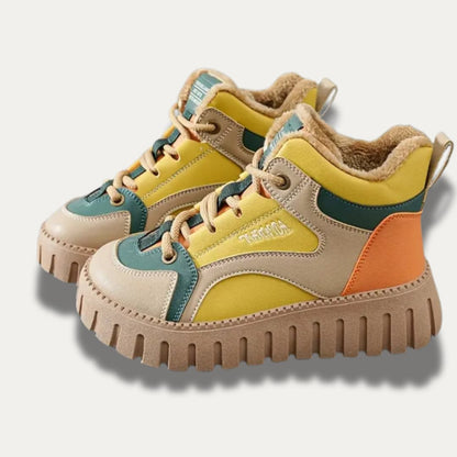 Botas de invierno forradas con suela de plataforma