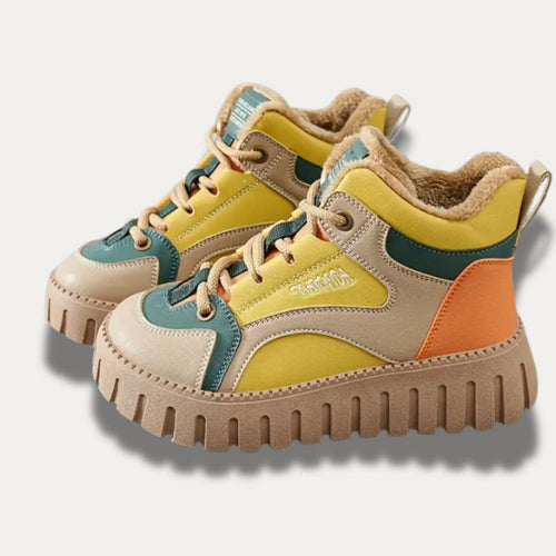 Botas de invierno forradas con suela de plataforma