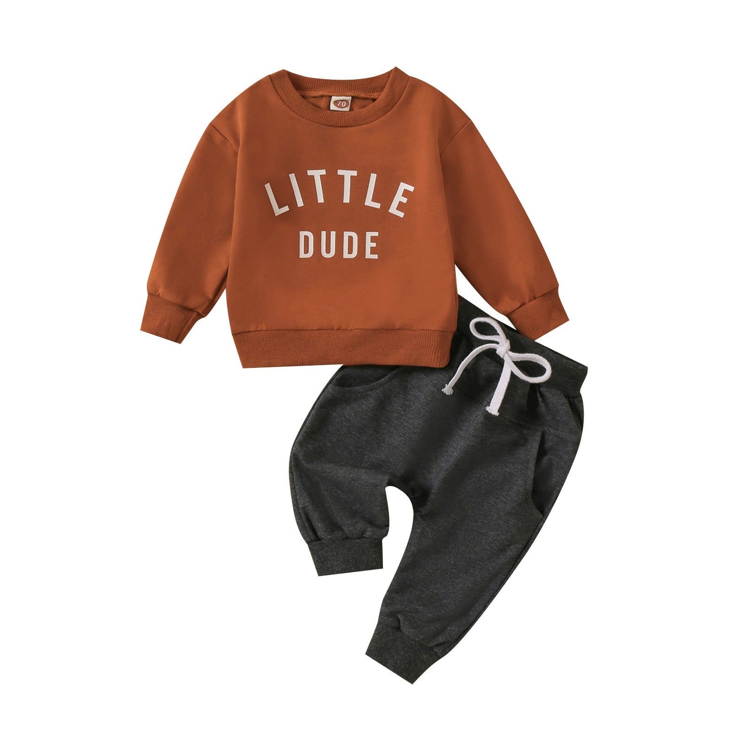 Conjunto desportivo de duas peças para crianças pequenas – confortável e elegante
