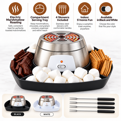 Električni S’mores Maker s pladnjem za posluživanje